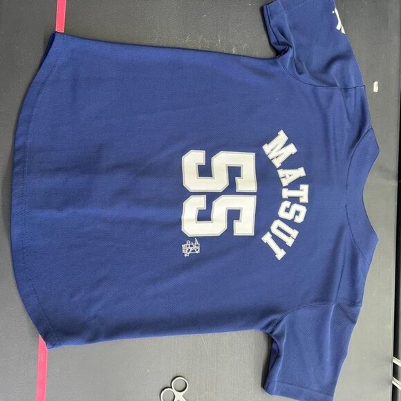 Genuine Merchandise Vintage New York Yankees 55 Matsui Baseball Jersey Kids Size - Picture 13 of 14